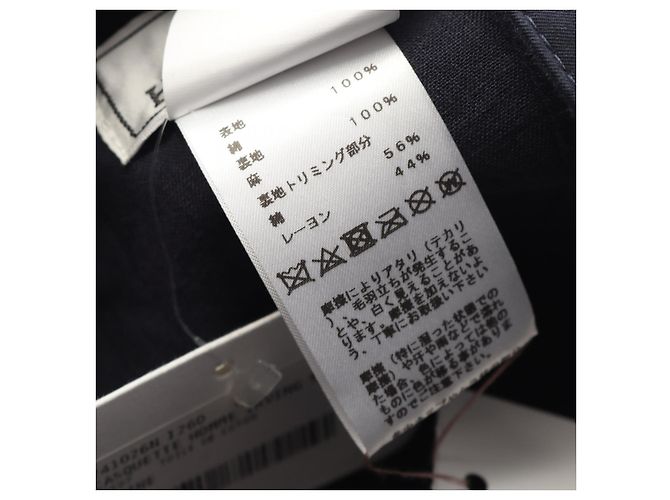 Hermès Cappello in tela Hermes Irving 2211 Blu - vista 5