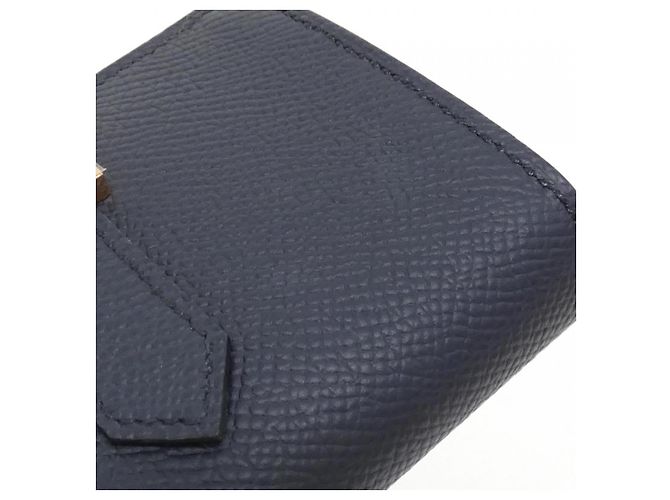 Béarn Portafoglio Mini Epsom BEARN di Hermès Blu - vista 3