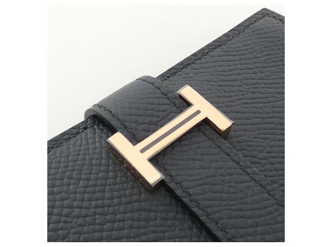 Béarn Portafoglio Mini Epsom BEARN di Hermès Blu - vista 4