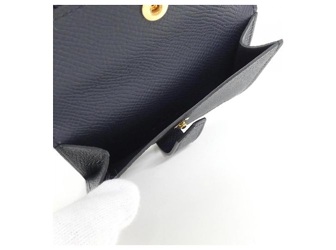 Béarn Portafoglio Mini Epsom BEARN di Hermès Blu - vista 6