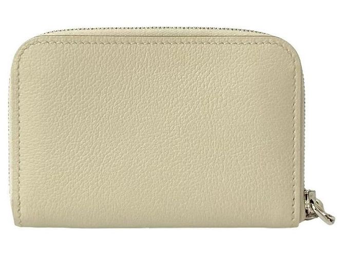 Estuche de cuero Zip and Go de Hermès Blanco - vista 3