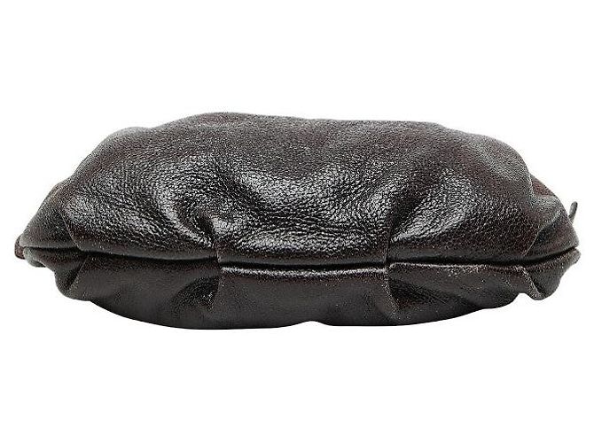Prada Leather Shoulder Bag Purple - view 3