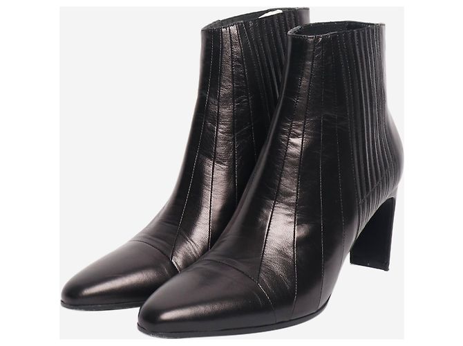 Michel Vivien Botines de cuero negro - talla EU 40 (UK 7) - vista 2