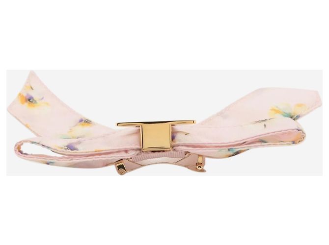 Bow Prada Fermaglio per capelli a forma di fiocco floreale rosa - vista 2
