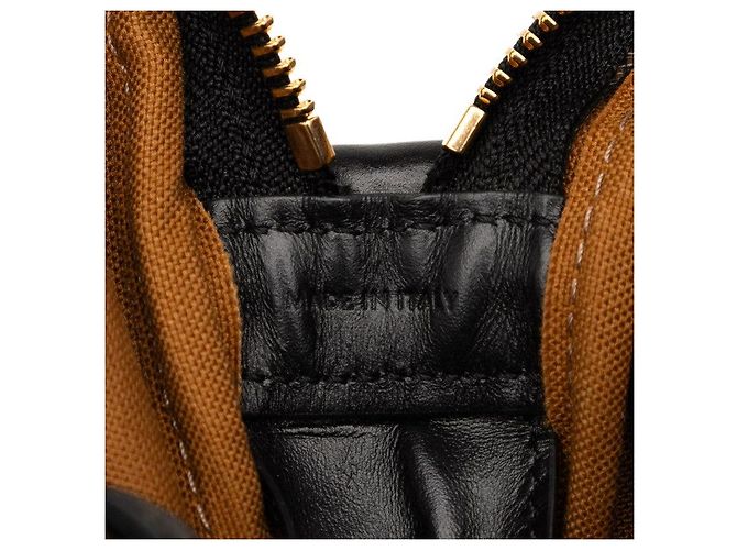 Céline Bolsa de Ombro em Couro PVC Celine Triomphe Marrom - vista 7