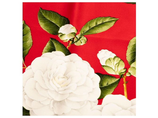 Timeless Bufanda de seda Camelia de Chanel Roja - vista 3