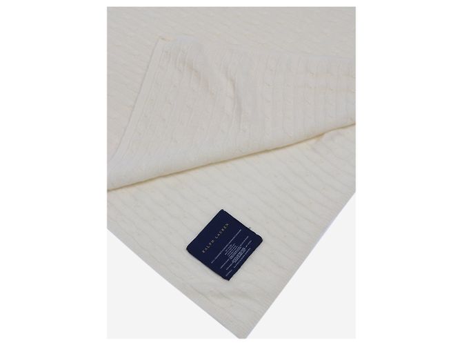 Ralph Lauren Set da viaggio in cashmere crema con sciarpa e maschera per gli occhi Crudo - vista 3