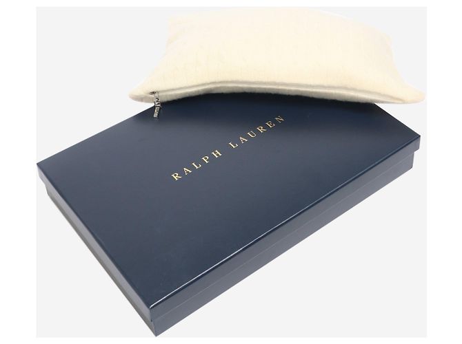Ralph Lauren Set da viaggio in cashmere crema con sciarpa e maschera per gli occhi Crudo - vista 5