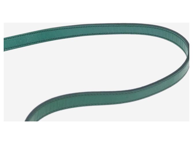 Prada Borsa a spalla in pelle Saffiano verde lucido - vista 8