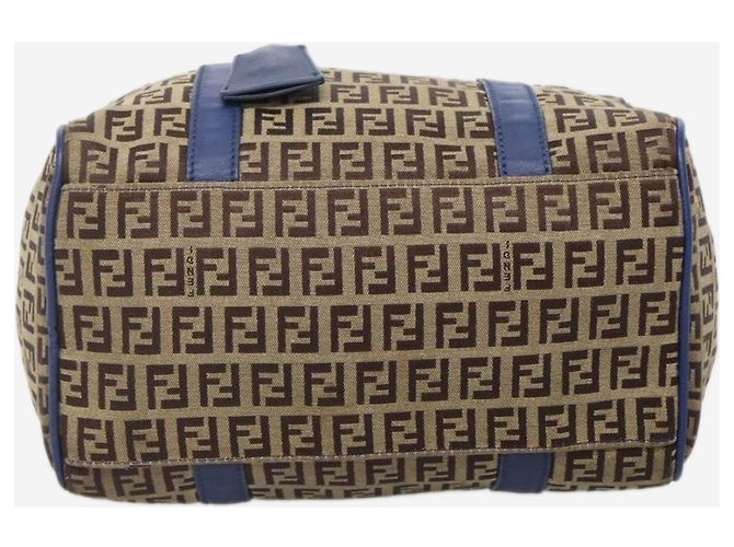 Fendi Borsa Boston in tela Zucchino marrone - vista 10