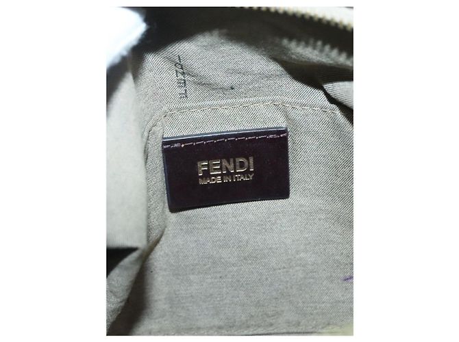 Fendi Borsa Boston in tela Zucchino marrone - vista 19