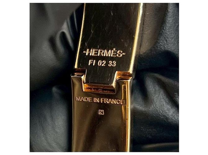 Bracciale Click H Hermès Taglia 17 D'oro Metallico - vista 3