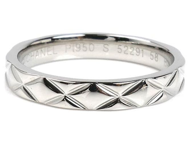 Timeless Chanel Matelassé Pt950 Platinring Größe 17 Silber Metallisch - Ansicht 3
