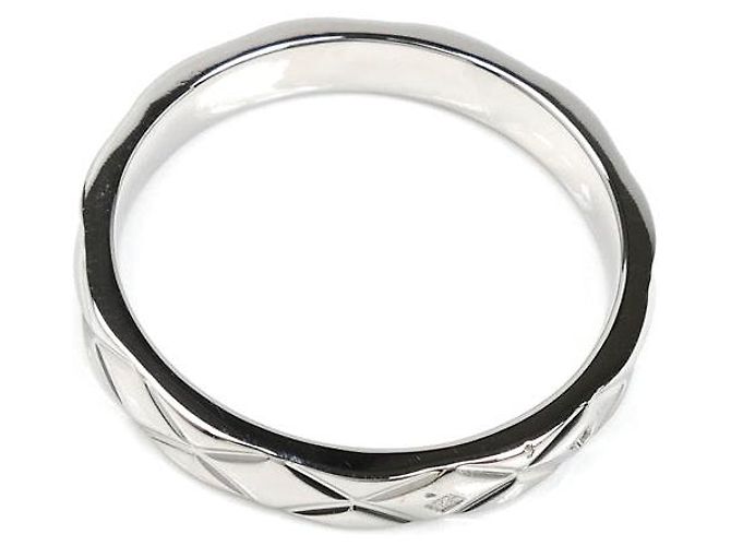 Timeless Chanel Matelassé Pt950 Platinring Größe 17 Silber Metallisch - Ansicht 4