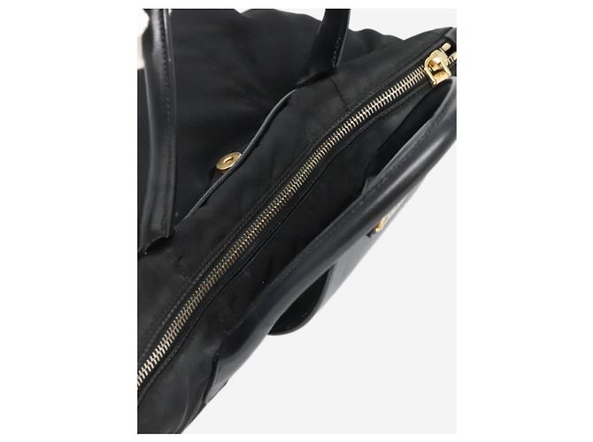 Prada Borsa tote in nylon nero 2 in 1 - vista 6