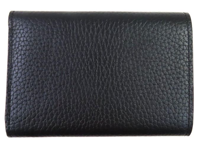 Portafoglio Bifold Compatto Taurillon Clemence Louis Vuitton Nero - vista 3