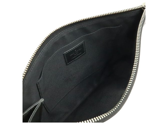 Louis Vuitton Damier Graphite Pochette Jour PM Clutch Schwarz - Ansicht 5
