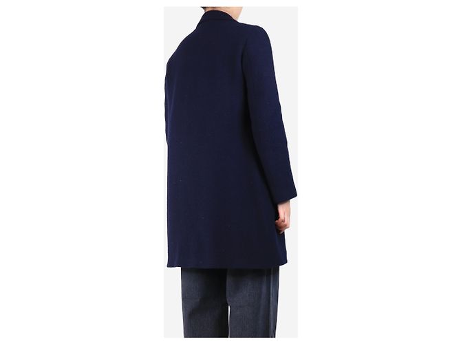 Aspesi Marineblauer Wollmantel - Größe UK 12 - Ansicht 2