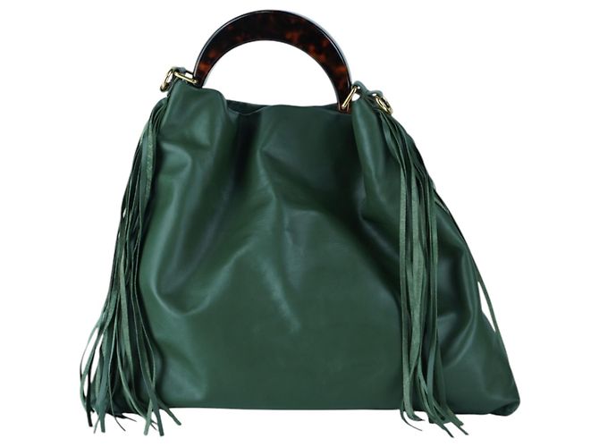 Borsa Tote Venice Verde con Manico Superiore Marni - vista 2