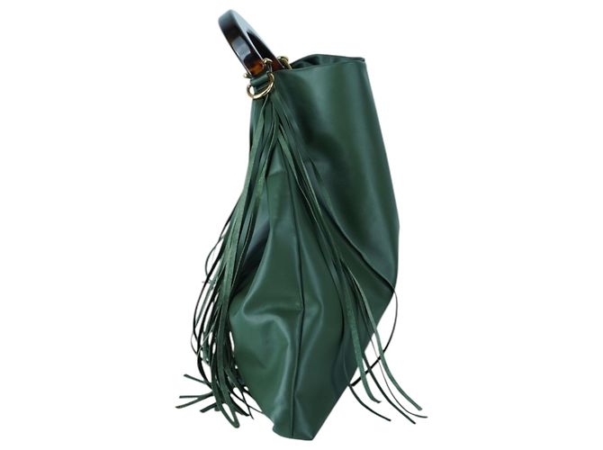 Borsa Tote Venice Verde con Manico Superiore Marni - vista 3