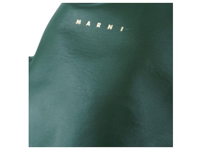Borsa Tote Venice Verde con Manico Superiore Marni - vista 5