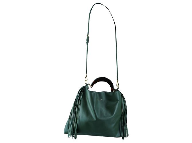 Borsa Tote Venice Verde con Manico Superiore Marni - vista 9