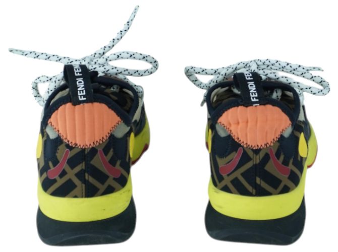 Sneakers Patchwork FF Multicolore Freedom di Fendi - vista 3