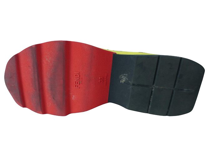 Sneakers Patchwork FF Multicolore Freedom di Fendi - vista 6