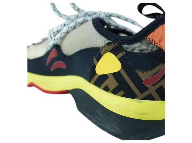 Sneakers Patchwork FF Multicolore Freedom di Fendi - vista 8