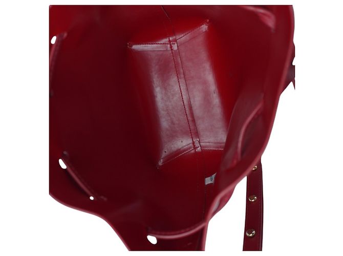 Mini borsa a secchiello in pelle rossa Mansur Gavriel Rosso - vista 7