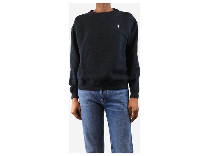 Polo Ralph Lauren Pullover mit Rundhalsausschnitt in Anthrazit - Größe S Grau - Ansicht 3