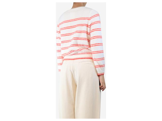Bellerose Rot-weißer gestreifter Pullover - Größe UK 12 - Ansicht 2