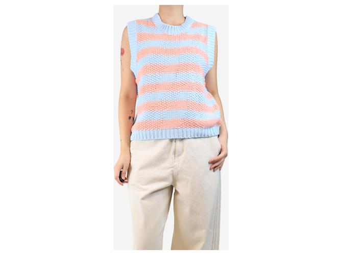 Stella Nova Bubblegum Strickweste - Größe L Blau - Ansicht 3