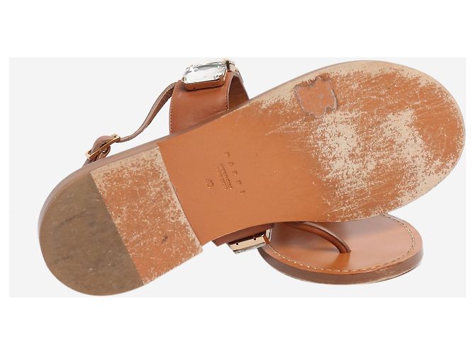 Marni Sandali T-strap in cristallo marrone - taglia EU 40 - vista 6