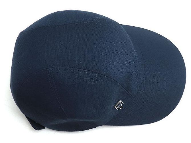 Hermès Cappello in cotone Medor Pois di Hermes Davis Blu - vista 5