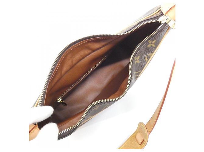 Louis Vuitton Monogram Shoulder Bag Brown - view 7