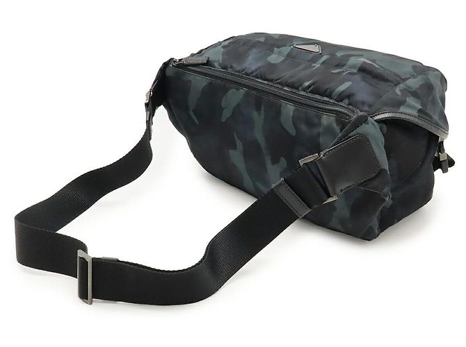 Borsa a tracolla in nylon e pelle Prada Multicolore - vista 2
