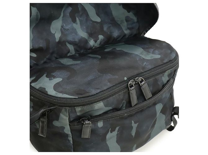 Borsa a tracolla in nylon e pelle Prada Multicolore - vista 8