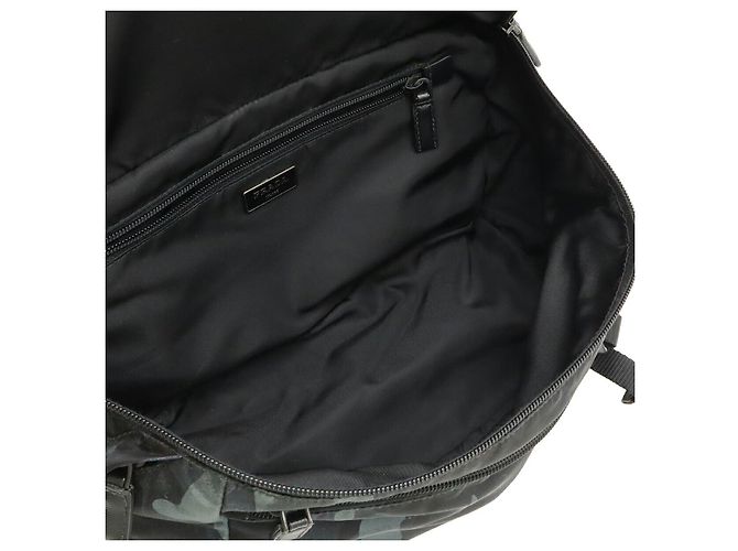 Borsa a tracolla in nylon e pelle Prada Multicolore - vista 9