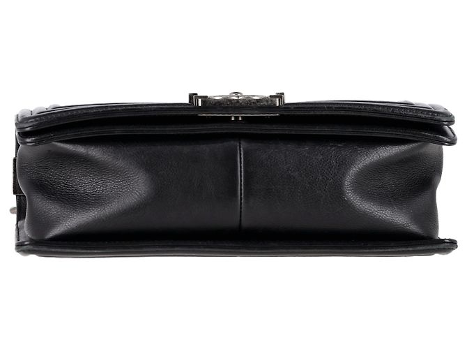Borsa Boy in pelle nera trapuntata media con doppia cucitura di Chanel Nero - vista 5