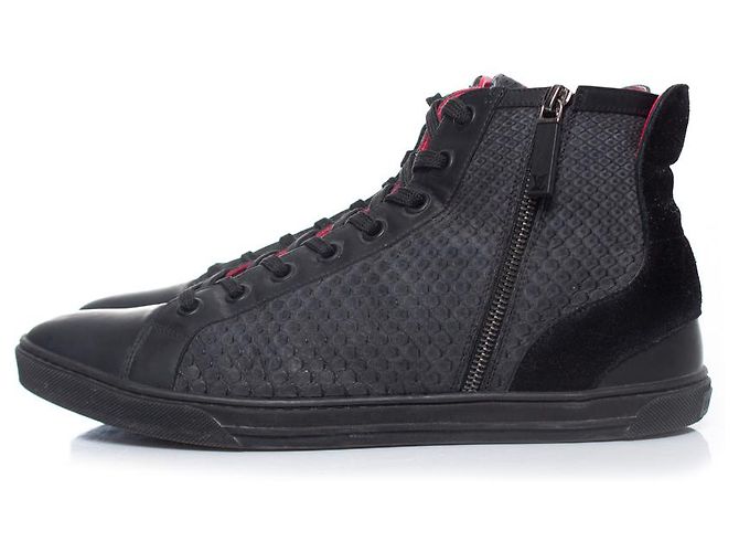 Sneakers alte in pitone Louis Vuitton Grigio - vista 2