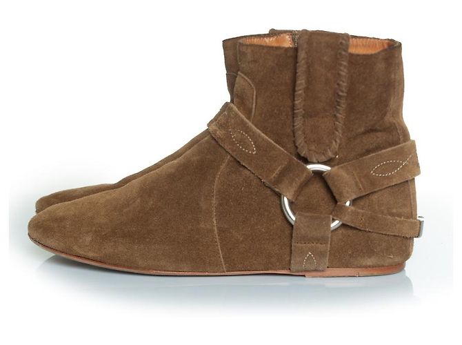 Botines de ante khaki Ralph de Isabel Marant Verde Caqui - vista 2