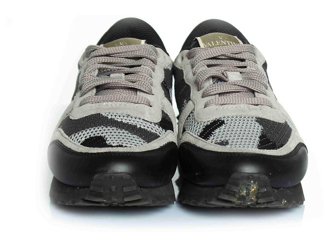 Valentino Garavani Camo rockrunner in grigio e rosa Multicolore - vista 3