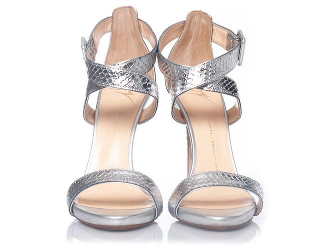 Sandali metallici Giuseppe Zanotti Argento Metallico - vista 3