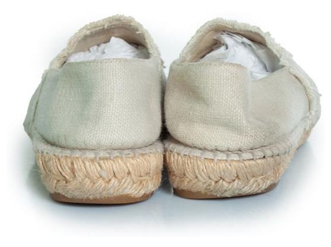 Espadrillas in tela Chanel in beige Marrone - vista 7