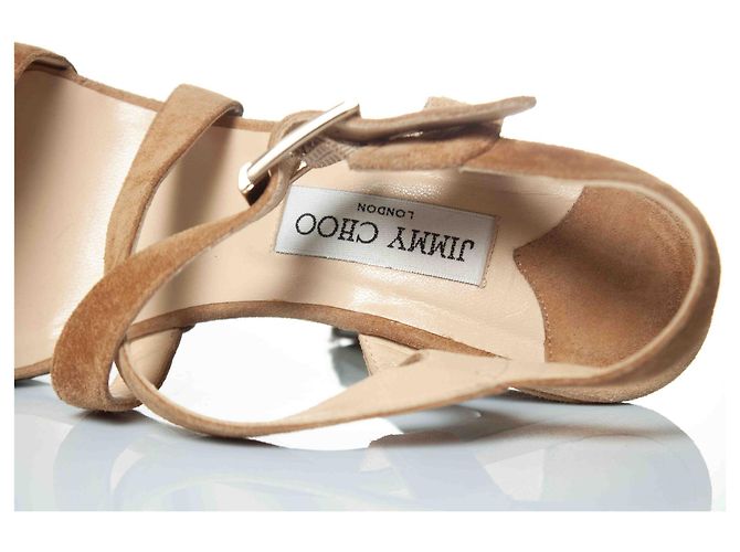 Jimmy choo camel colored suede clogsandal Brown - view 7