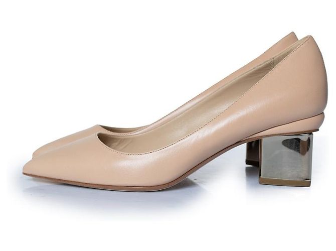Décolleté beige celeste Nicholas Kirkwood Marrone - vista 2