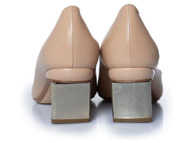 Décolleté beige celeste Nicholas Kirkwood Marrone - vista 3
