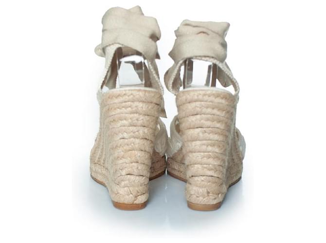 Wedge espadrille floreale Tory Burch Bianco - vista 4