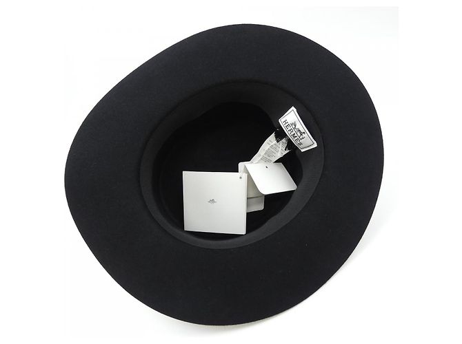 Cappello in feltro Lapin H232038N di Hermès Nero - vista 5